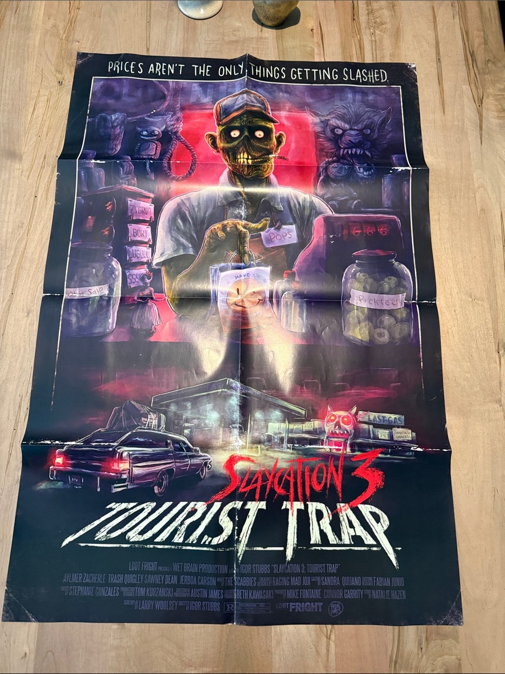 Slaycation 3 Tourist Trap Art Print - Black & Purple